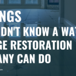 water damage restoration company 5 things