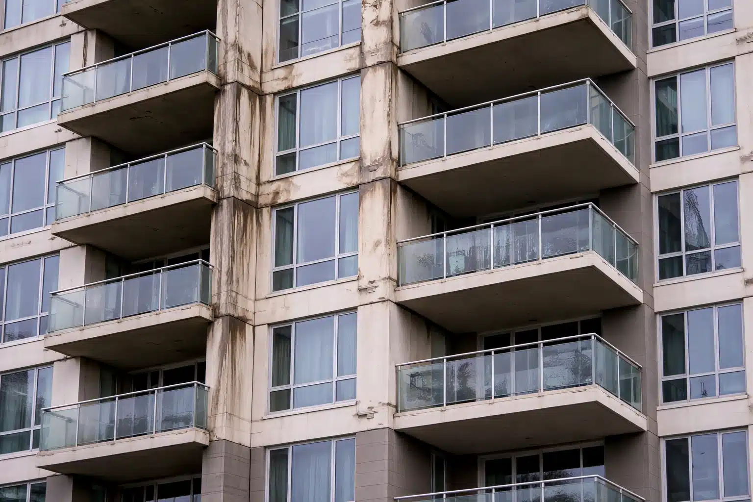 Before building envelope renewal, Surrey high-rise